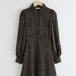 BRAND NEW & Other Stories Printed Mini Shirt Dress